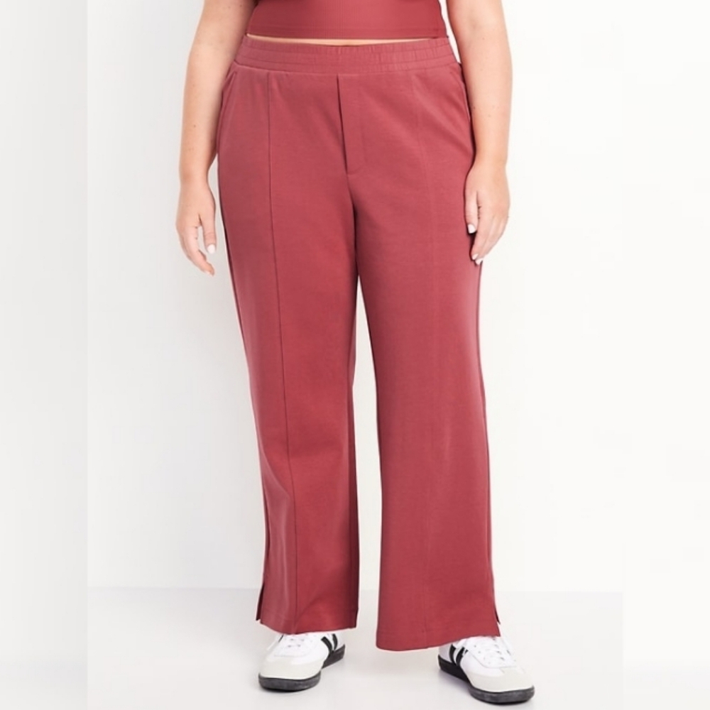 Old Navy High-Waisted Dynamic Fleece Trouser Sweatpants in Mauve Rose | Size 3X